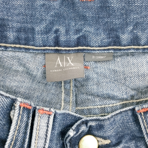 Armani Exchange 31 Short Embroidered Pocket Jean - Picture 12 of 14